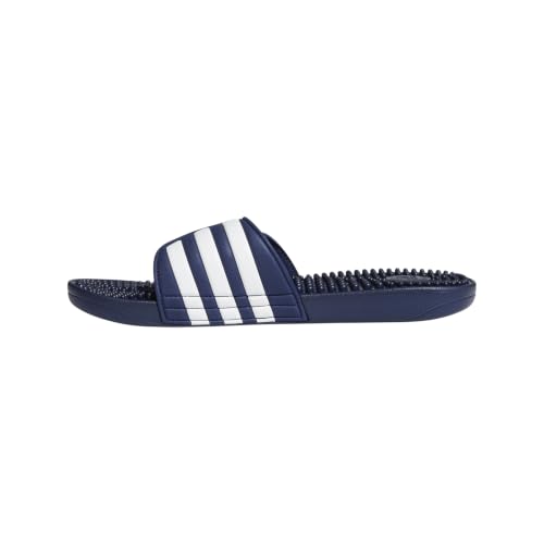 adidas Unisex-Adult Adissage, Dark Blue/White/Dark Blue