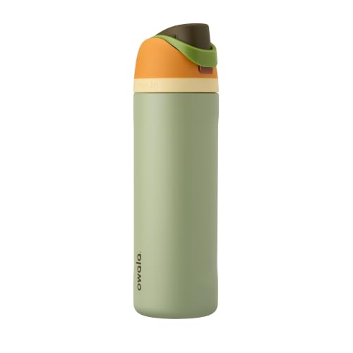 Owala FreeSip Insulated Stainless Steel Water Bottle with Straw, BPA-Free Sports Water Bottle, Great for Travel, 32 Oz, Camo Cool