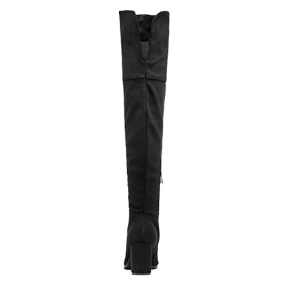 DREAM PAIRS Women's Over the Knee Thigh High Tall Boots,Black,7