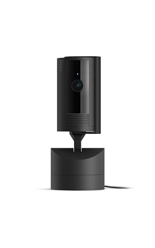 Ring Pan-Tilt Indoor Cam | See all around with 360° pan coverage, HD video, plus Two-Way Talk (2024 release) | Black