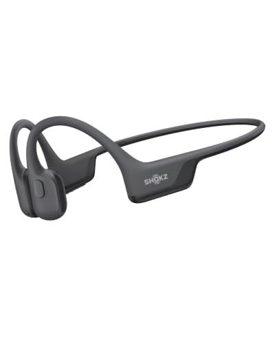 SHOKZ OpenRun Air 2 Bone Conduction Bluetooth Sport Headphones, Black