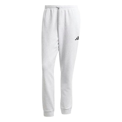 adidas Men's Essentials FeelCozy Fleece Pants, Light Grey Heather/Black