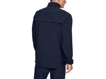 Under Armour Men's Hockey Warm Up Jacket , Midnight Navy (410)/White, Medium