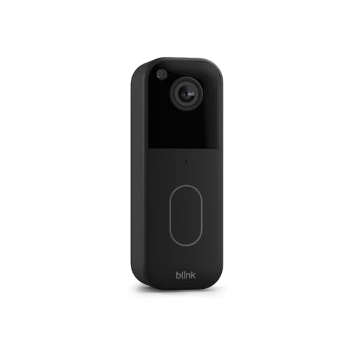 Blink Video Doorbell – Head-to-toe HD view, two-year battery life, and simple setup. Required Sync Module not included – Add-On (Black)