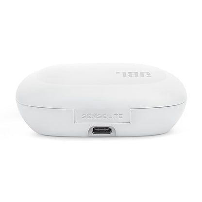 JBL Sense Lite - True Wireless Open-Ear Headphones, JBL OpenSound Technology, IP54 Water and dust Resistant, 4 mics for Crisp, Clear Calls, Up to 32 Hours of Battery Life, Plus Speed Charge - White