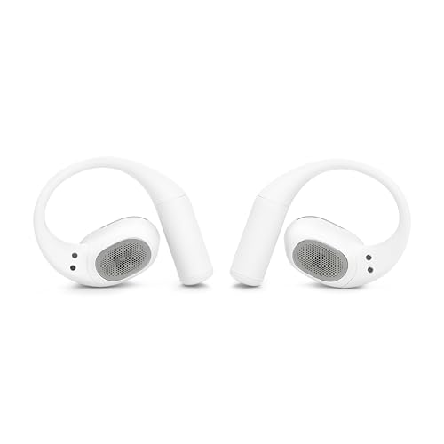 JBL Sense Lite - True Wireless Open-Ear Headphones, JBL OpenSound Technology, IP54 Water and dust Resistant, 4 mics for Crisp, Clear Calls, Up to 32 Hours of Battery Life, Plus Speed Charge - White