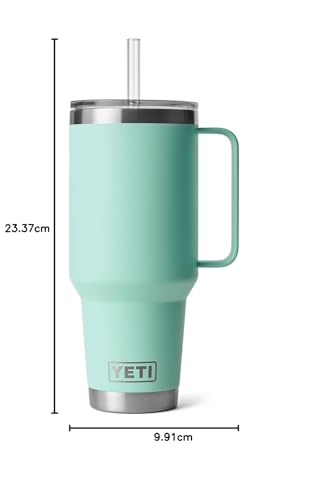 YETI Rambler 42 oz Straw Mug, Vacuum Insulated, Stainless Steel, Seafoam