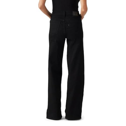 Levi's Women's 318 Shaping Wide-Leg Jeans | (Also Available in Plus), (New) Soft Black, 26