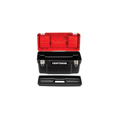 CRAFTSMAN® 20 in. Plastic Toolbox, with Metal Latches, Top Organizers and Removeable Tray (CMST20901)