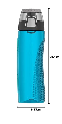 THERMOS Tritan Hydration Bottle with Meter, 24oz, Teal