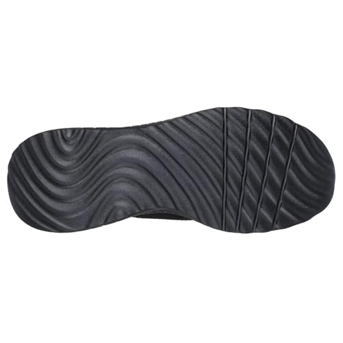 Skechers Women's Hands Free Slip-ins Bobs Squad Chaos-Current Muse Sneaker, Black/Black, 9
