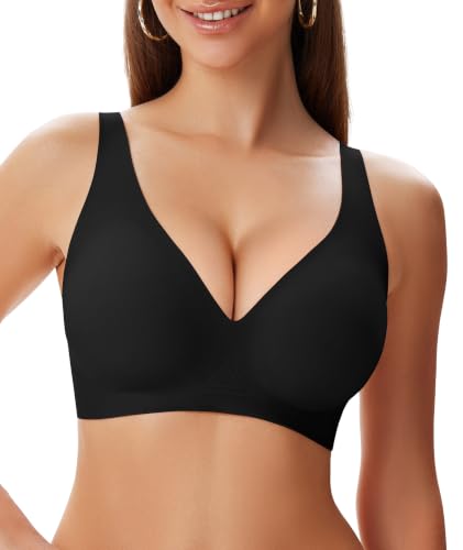 SIMIYA Jelly Bras for Women Wireless Seamless No Underwire Comfortable