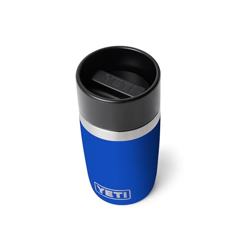 YETI Rambler 8 oz Travel Bottle, Stainless Steel, Vacuum Insulated, Royal Blue