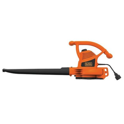BLACK+DECKER 3-in-1 Electric Leaf Blower, Leaf Vacuum, Mulcher, 12-Amp (BV3100)