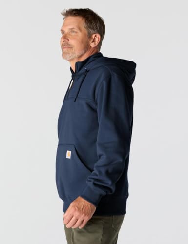 Carhartt Men's Rain Defender Paxton Heavyweight Sweatshirt, New Navy, Medium