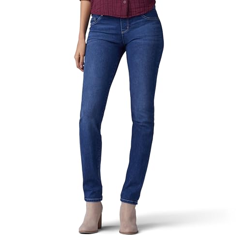 Lee Women's Sculpting Slim Fit Slim Leg Pull On Jean, Expedition, 6 Short