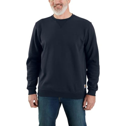 Carhartt Men's Midweight Crewneck Sweatshirt, New Navy, Large