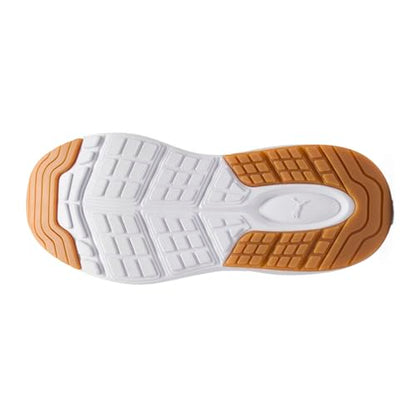 Puma Women's Amplifier Sneaker, White-Gold, 9