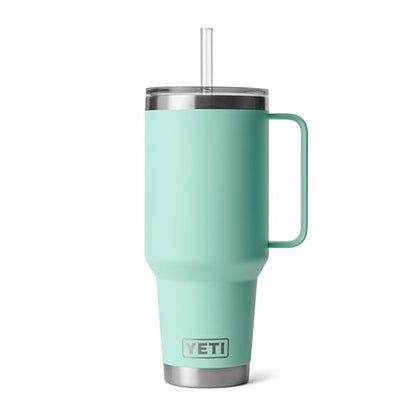 YETI Rambler 42 oz Straw Mug, Vacuum Insulated, Stainless Steel, Seafoam