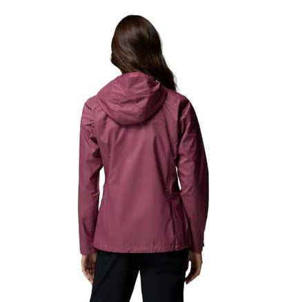 Columbia Women's Arcadia II Waterproof Rain Jacket, Antique Mauve, Large