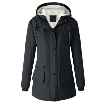 Generic Manteau Automne Femme, Women Ski Jackets Fleece Lined Rain Coats