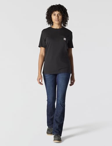 Carhartt Women's WK87 Workwear Pocket SS T-Shirt, Black, M