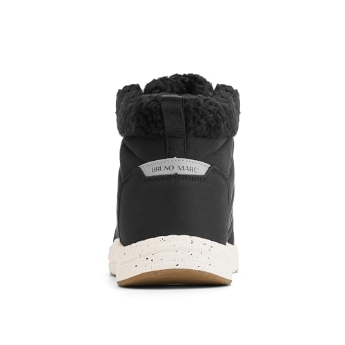 Bruno Marc Mens Winter Boots Snow Boots,Black,12