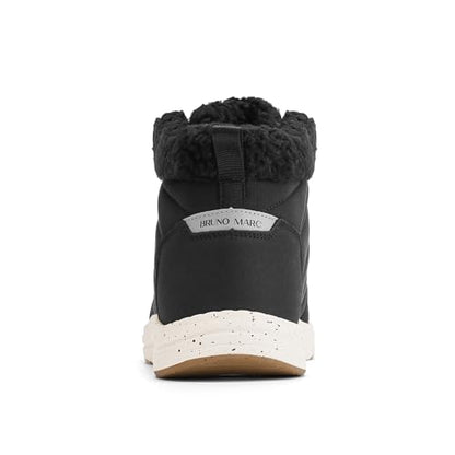 Bruno Marc Mens Winter Boots Snow Boots,Black,10