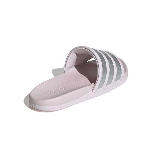 adidas Women's Adilette Comfort 2.0, Almost Pink/Silver Metallic/Almost Pink