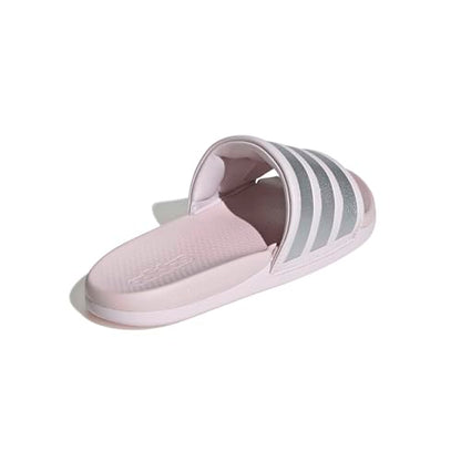 adidas Women's Adilette Comfort 2.0, Almost Pink/Silver Metallic/Almost Pink