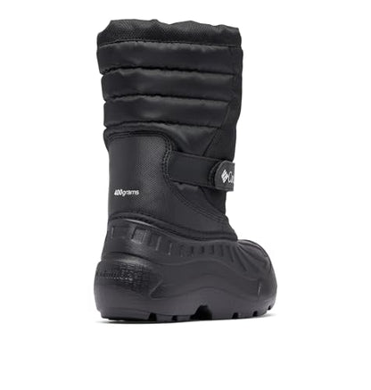 Columbia Youth Unisex Powderbug Snowlite, Black/White, 9