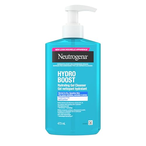 Neutrogena Hydro Boost Hydrating Gel Face Wash, Fragrance Free, 473 mL