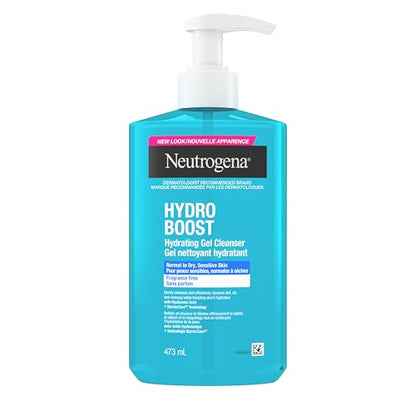 Neutrogena Hydro Boost Hydrating Gel Face Wash, Fragrance Free, 473 mL