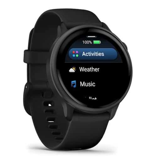 Garmin vívoactive® 6, Health and Fitness GPS Smartwatch, AMOLED Display, Up to 11 Days of Battery, Slate with Black Band