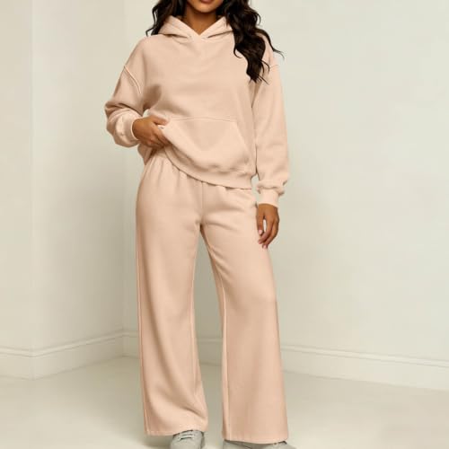 Womens Sweatsuits 2 Piece Set 2026 Fall Winter Long Sleeve Hoodie