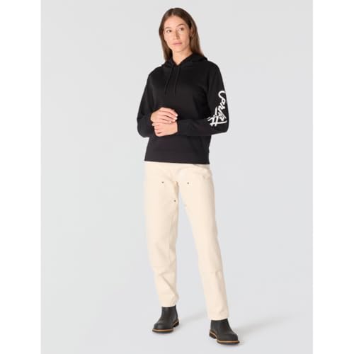 Carhartt Womens Sawyer Script Logo Sweatshirt, Black, Small