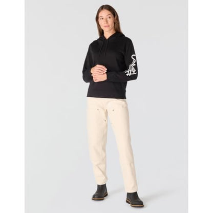 Carhartt Womens Sawyer Script Logo Sweatshirt, Black, Small