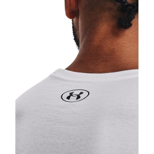 Under Armour Men's Sportstyle Logo Short Sleeve T Shirt, (100) White / / Black, Large