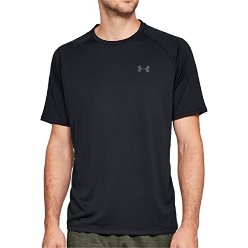Under Armour mens Tech 2.0 Short-Sleeve T-Shirt , Black (001)/Graphite , Medium