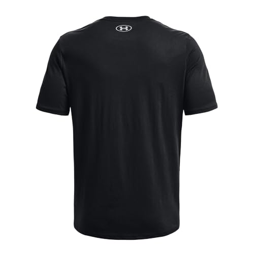 Under Armour Men's Left Chest Lockup Short Sleeve T Shirt, (001) Black / / Mod Gray, Medium