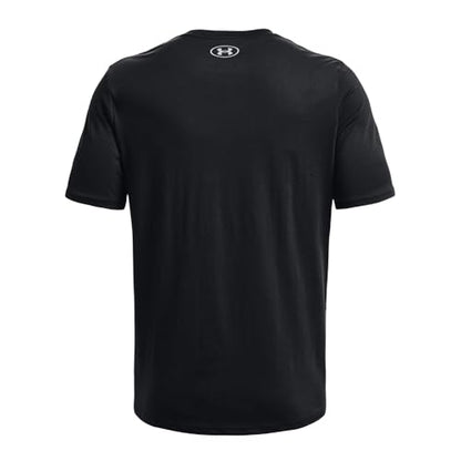 Under Armour Men's Left Chest Lockup Short Sleeve T Shirt, (001) Black / / Mod Gray, Medium