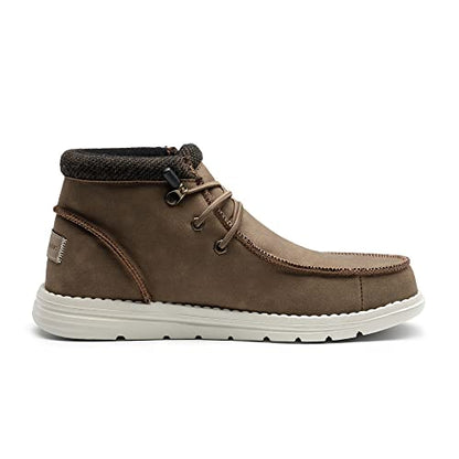 Bruno Marc Men's Slip On Winter Boots,Brown,9