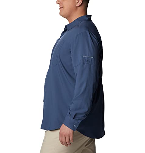 Columbia Men's Silver Ridge Utility Lite Long Sleeve, Dark Mountain, Large