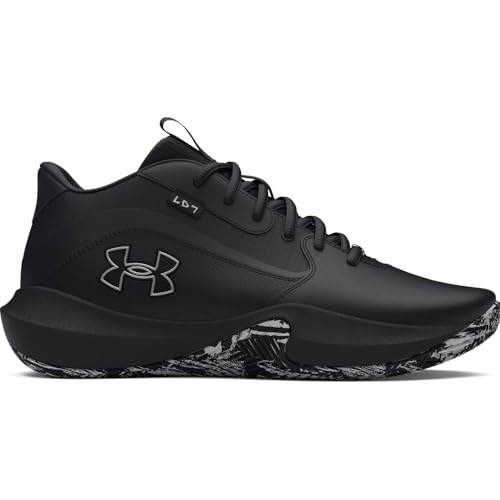 Under Armour Unisex-Adult Lockdown 7 Sneaker, (003) Black/Black/Metallic Silver, 12 Women/10.5 Men