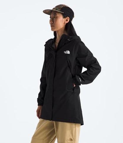 THE NORTH FACE Women's Antora Rain Parka, TNF Black, Medium