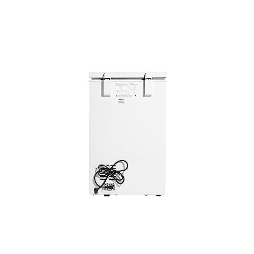 Danby DCF035A6WM 3.5 cu. ft. Chest Freezer with Garage Ready Performance, Manual Defrost, Durable Freestanding Compact Deep Freezer with 1-Year Warranty, White