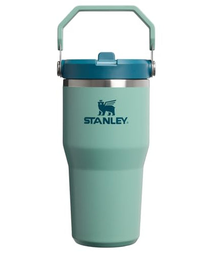 STANLEY IceFlow 2.0 Flip Straw Tumbler with Handle 20 oz | Twist On Lid and Flip Up Straw | Leakproof Water Bottle | Insulated Stainless Steel | BPA-Free | Spring Green
