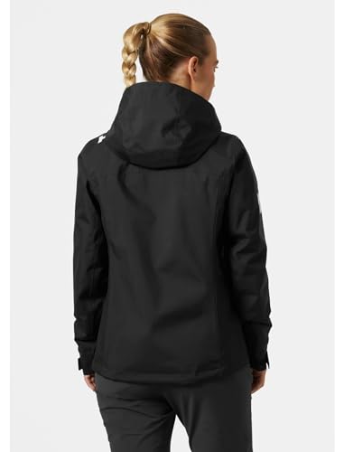 Helly-Hansen Women's Crew Hooded Midlayer Jacket 2.0, 990 Black, Medium