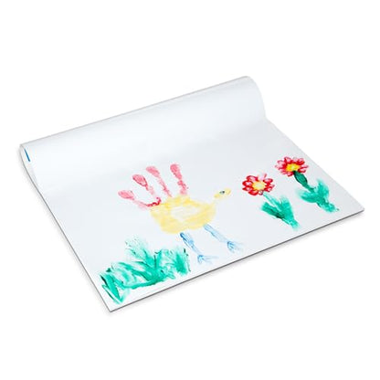 Melissa & Doug Finger Paint Paper Pad 2-Pack Kids Art Supply | 2 Finger Painting Paper Pads, 100 Extra-Large No-Leak Glossy Sheets, Premium Arts & Crafts Supplies for Kids, Ages 2+