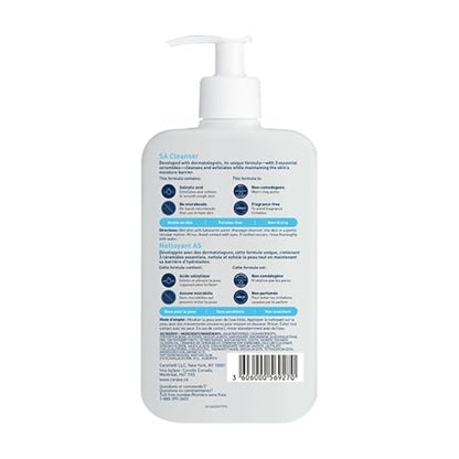 CeraVe Salicylic Acid Cleanser, Renewing Exfoliating Face Wash With Vitamin D for Normal Skin, Fragrance Free, Verified by CeraVe, 473ml